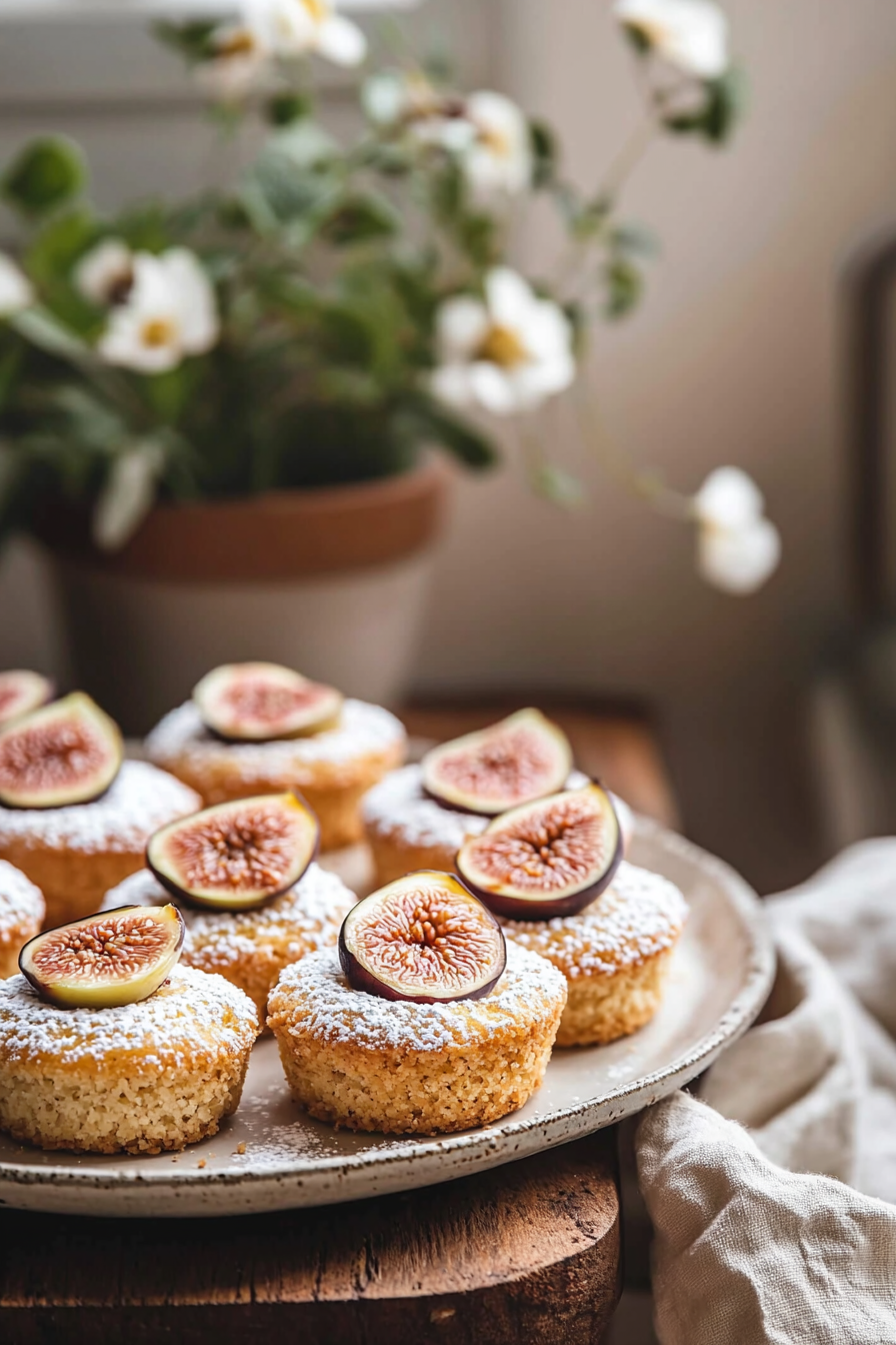 orange blossom fig friands