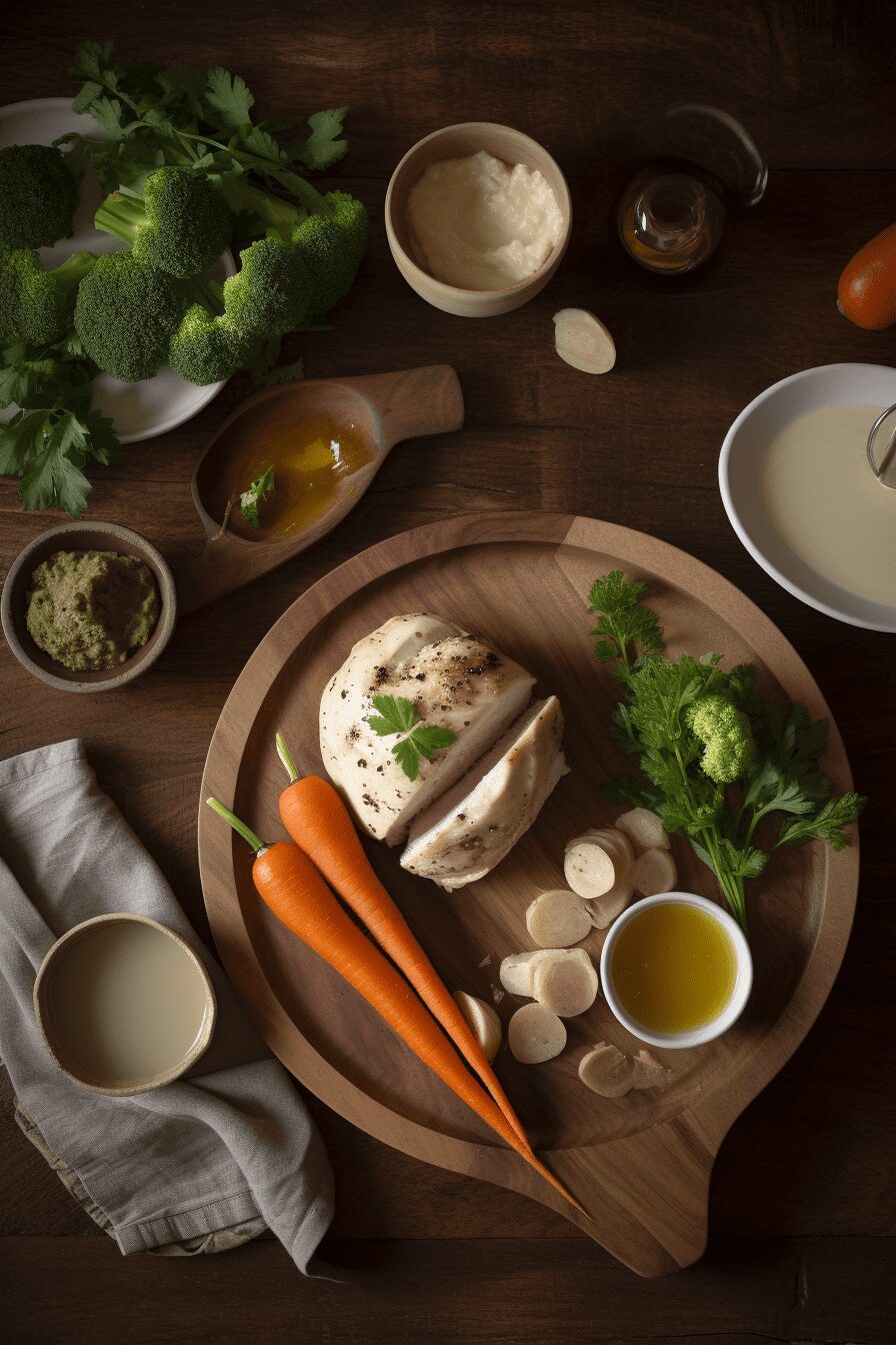 poached chicken