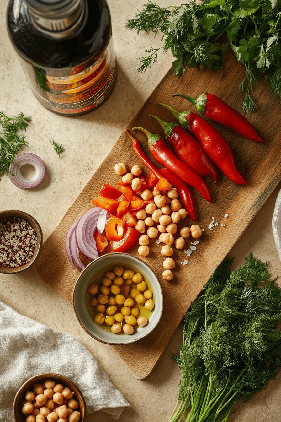 roasted red pepper salad