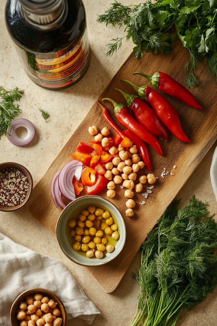 roasted red pepper salad