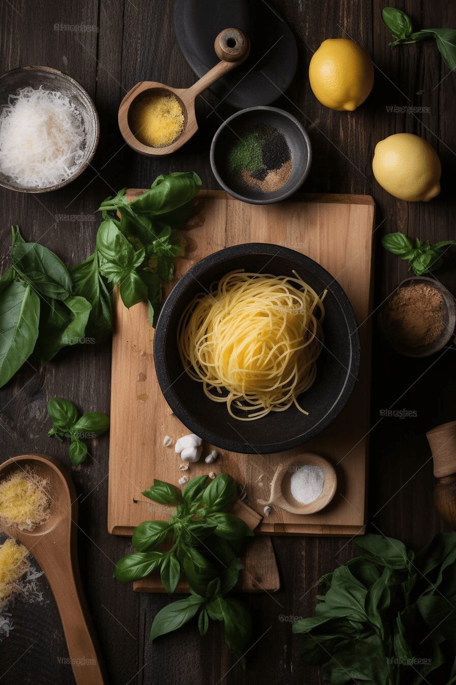 spaghetti with crispy zucchini