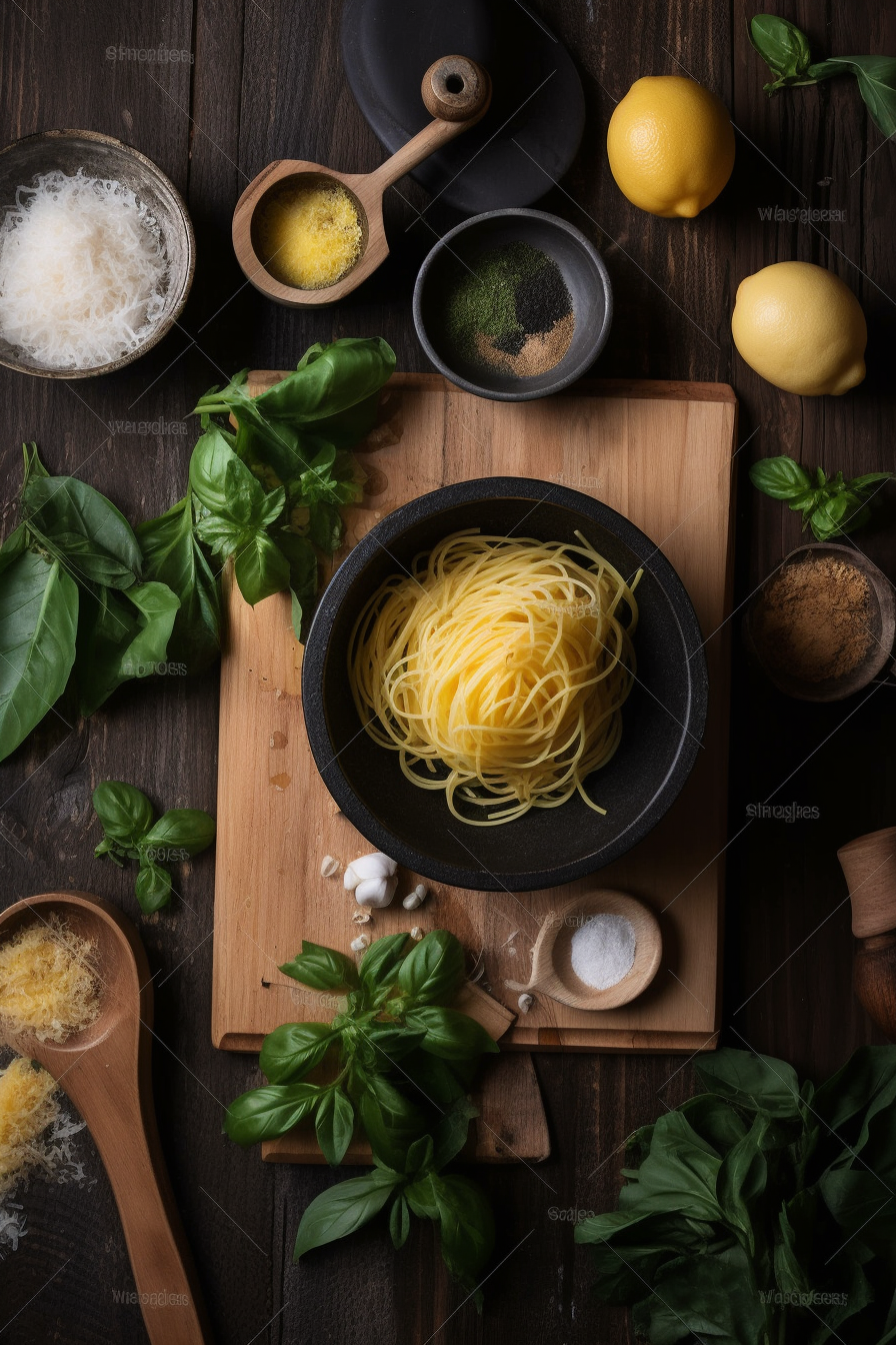 spaghetti with crispy zucchini