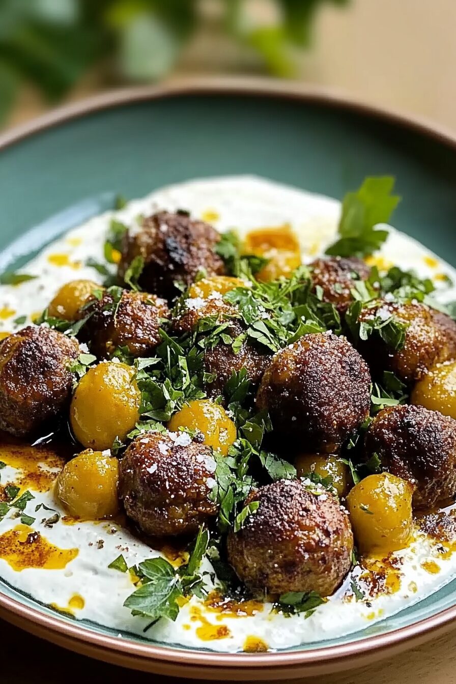 spiced lamb meatballs