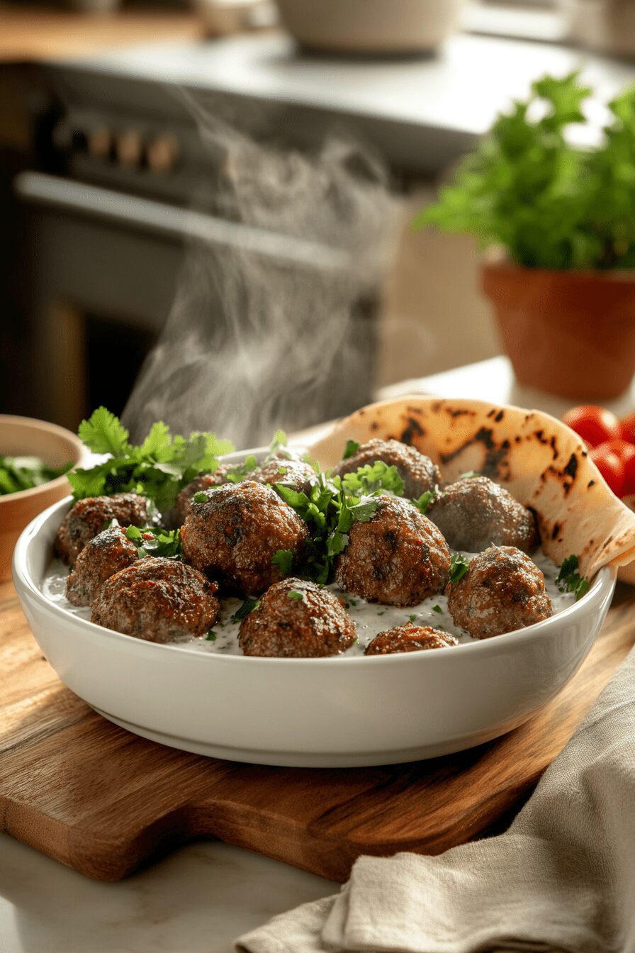 spiced lamb meatballs