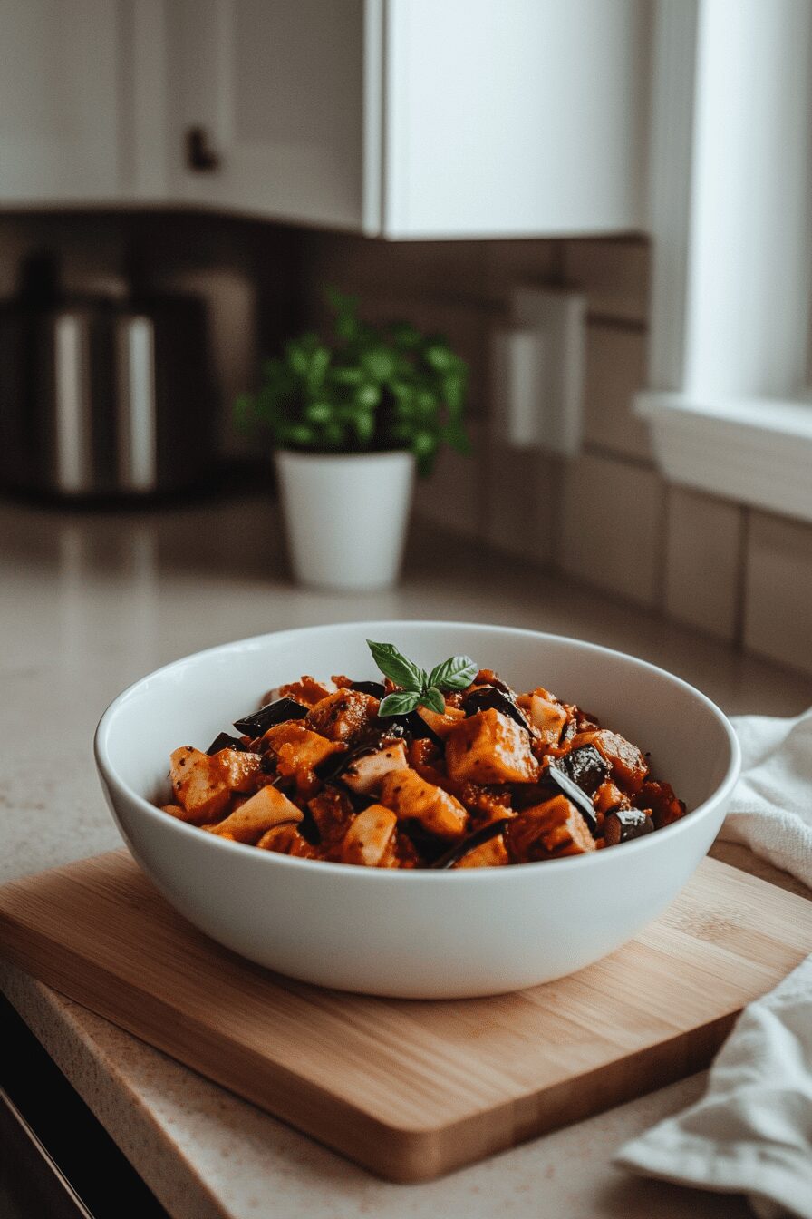 spicy eggplant pasta
