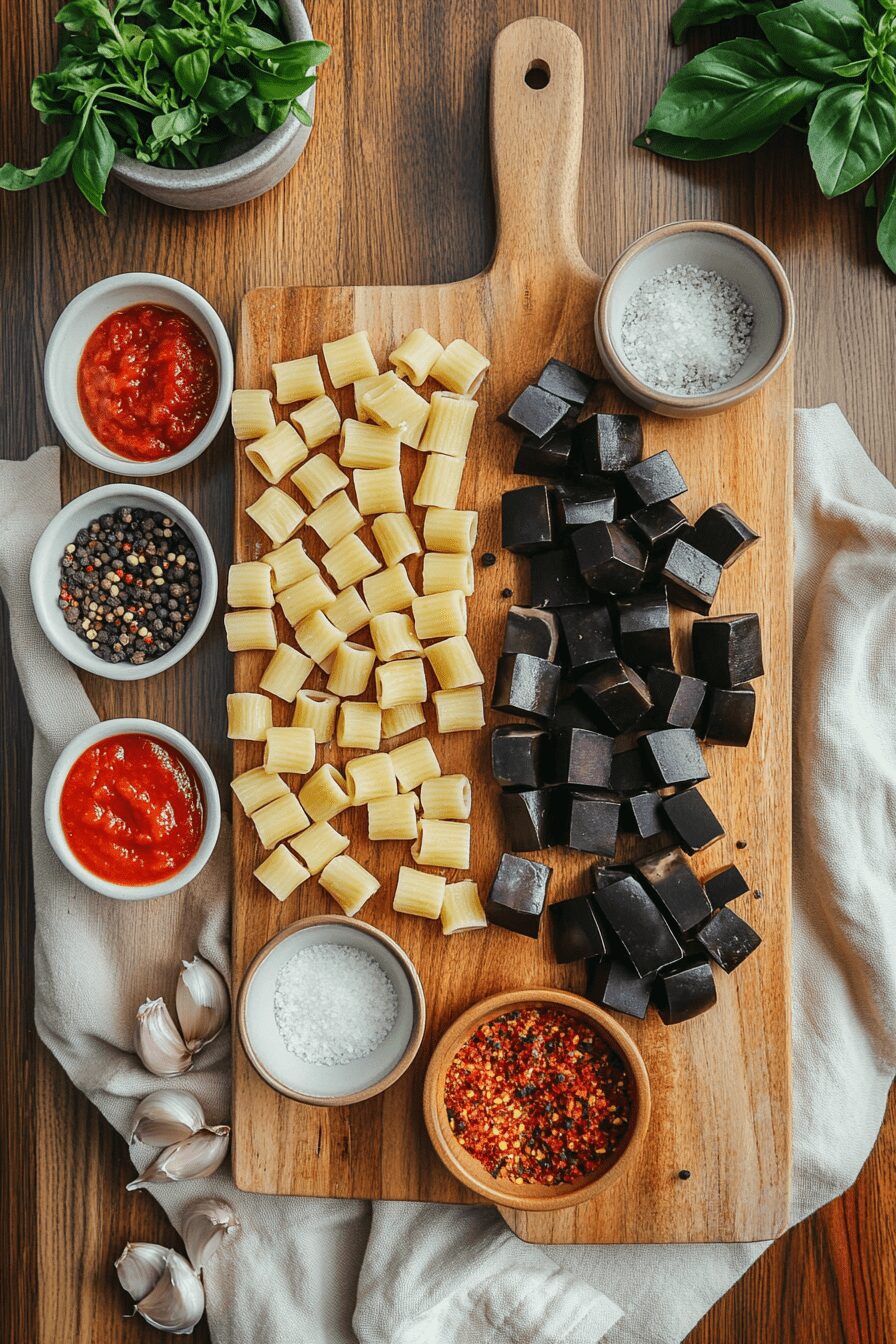 spicy eggplant pasta