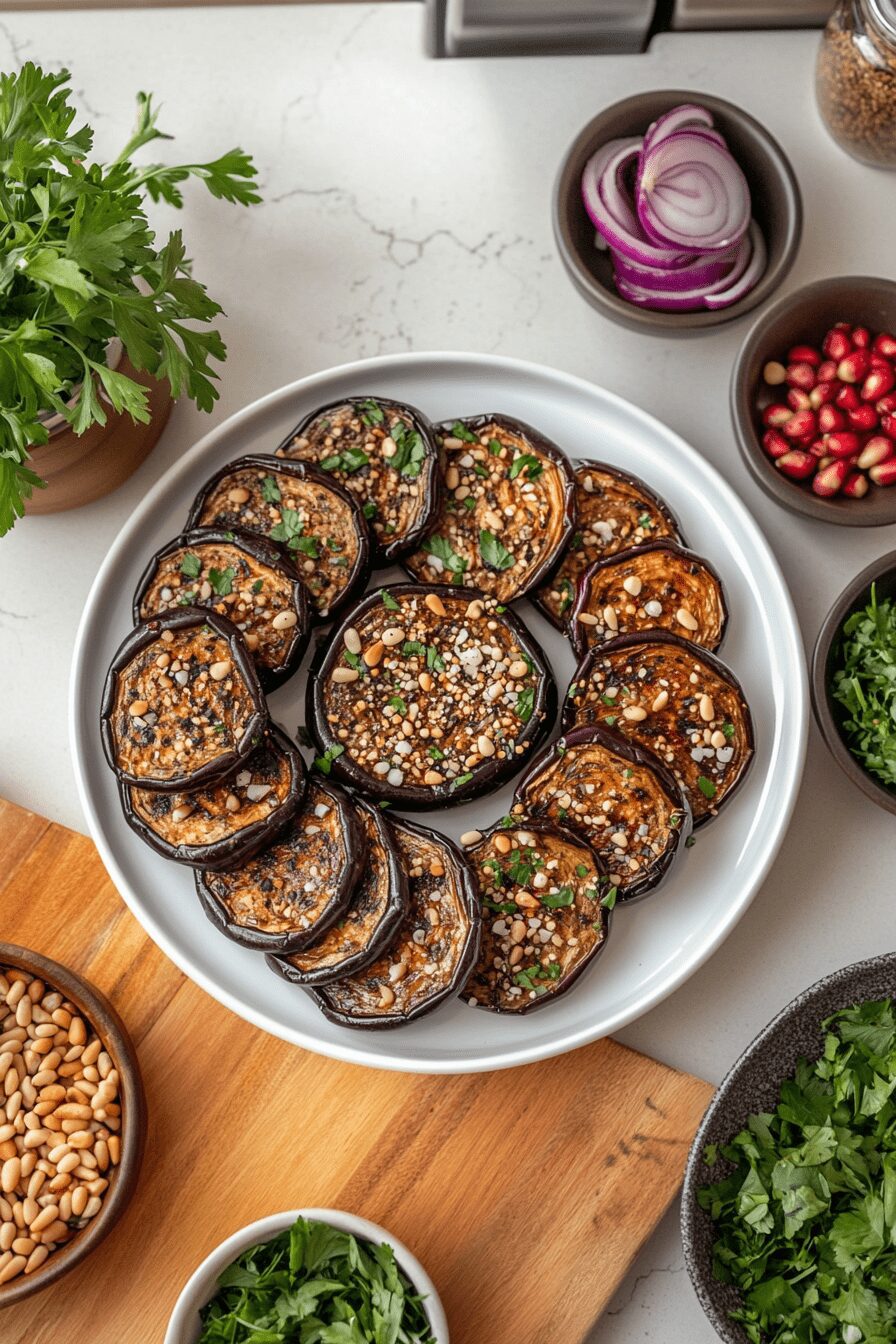 spicy miso tahini eggplant