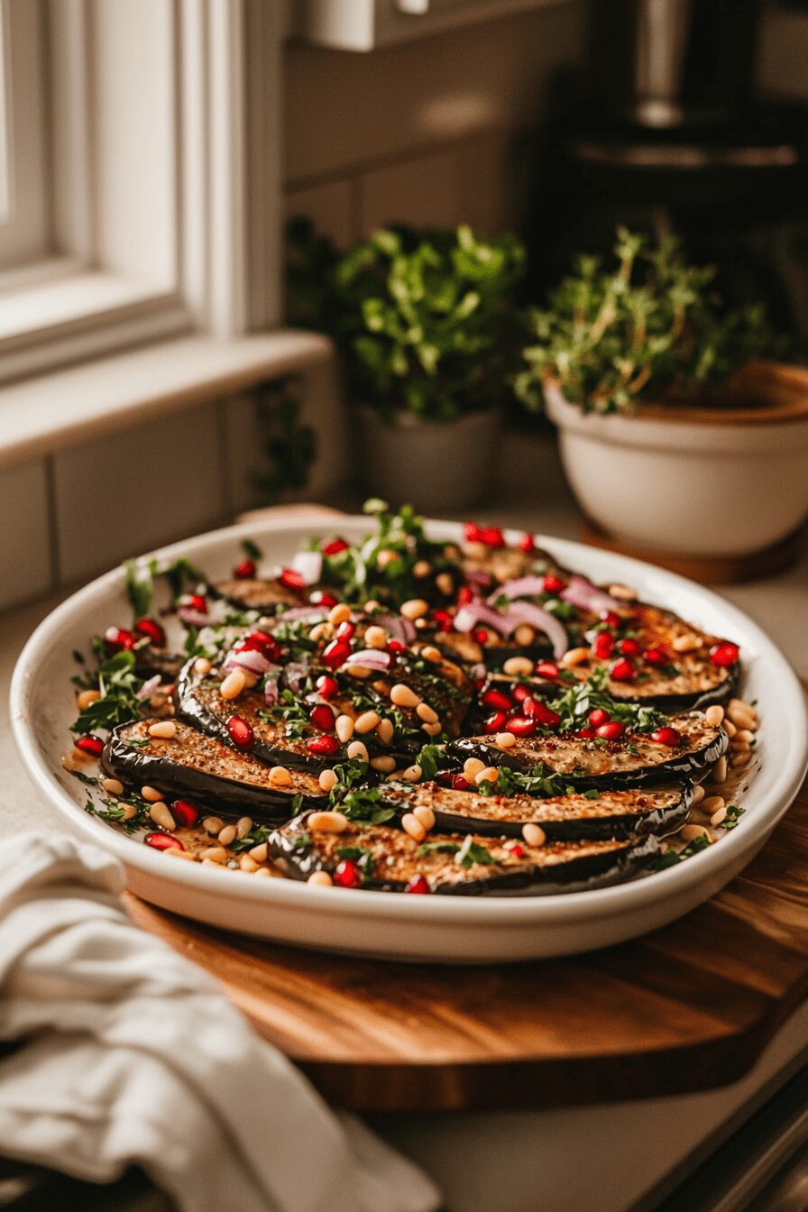 spicy miso tahini eggplant
