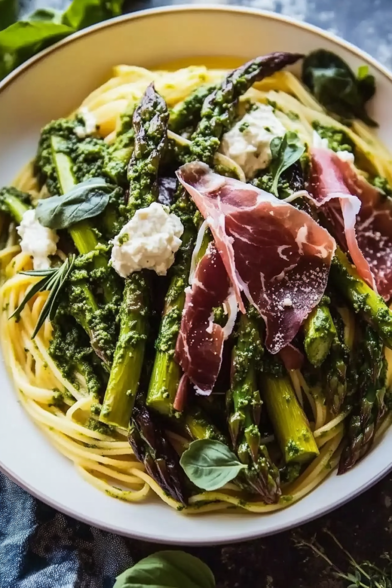 spicy pesto asparagus ricotta pasta crispy prosciutto 2.png