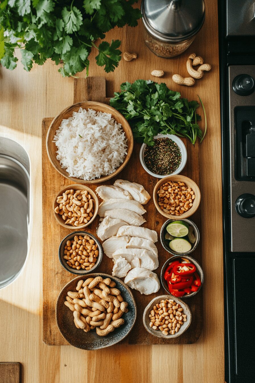 spicy thai peanut chicken