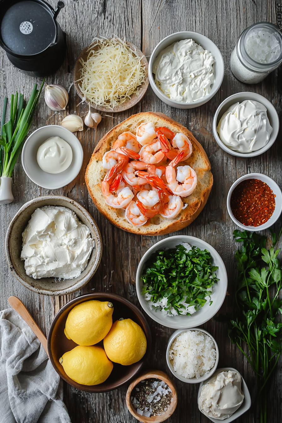 stuffed seafood bread bowl