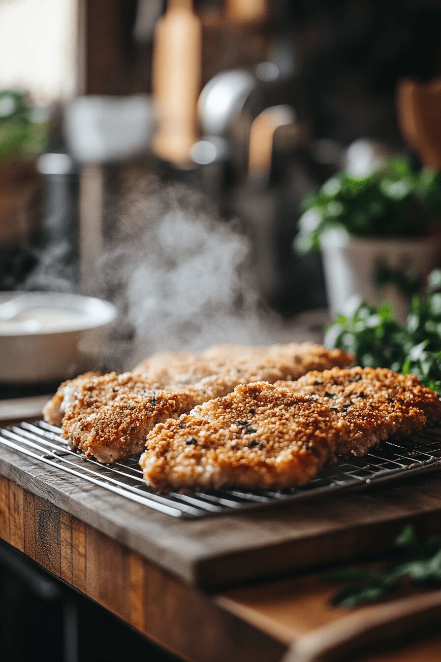 tahini chicken schnitzel