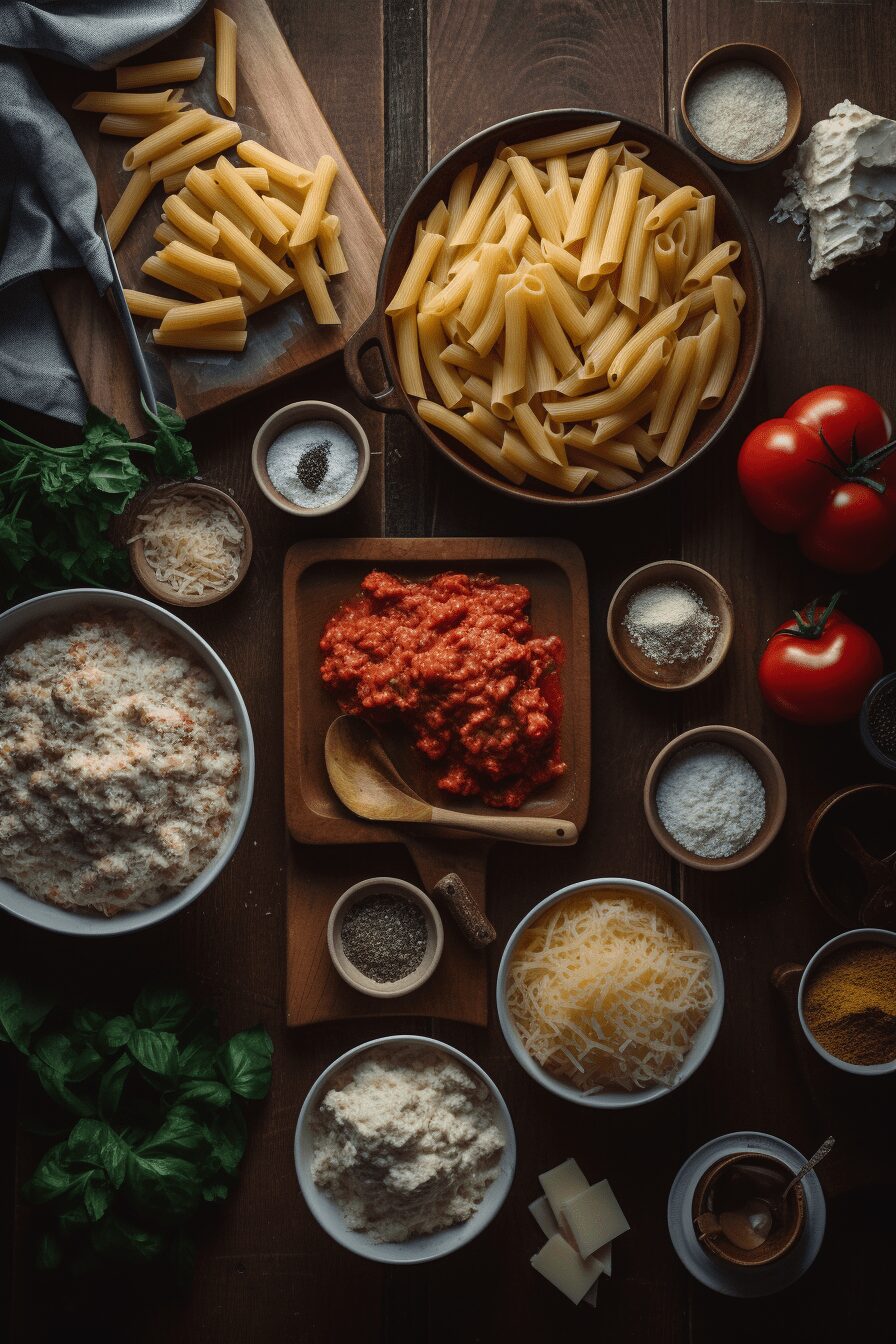 three cheese baked ziti