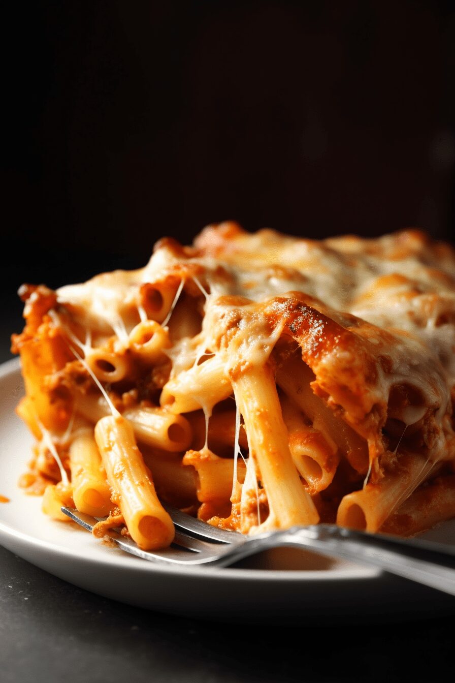 three cheese baked ziti