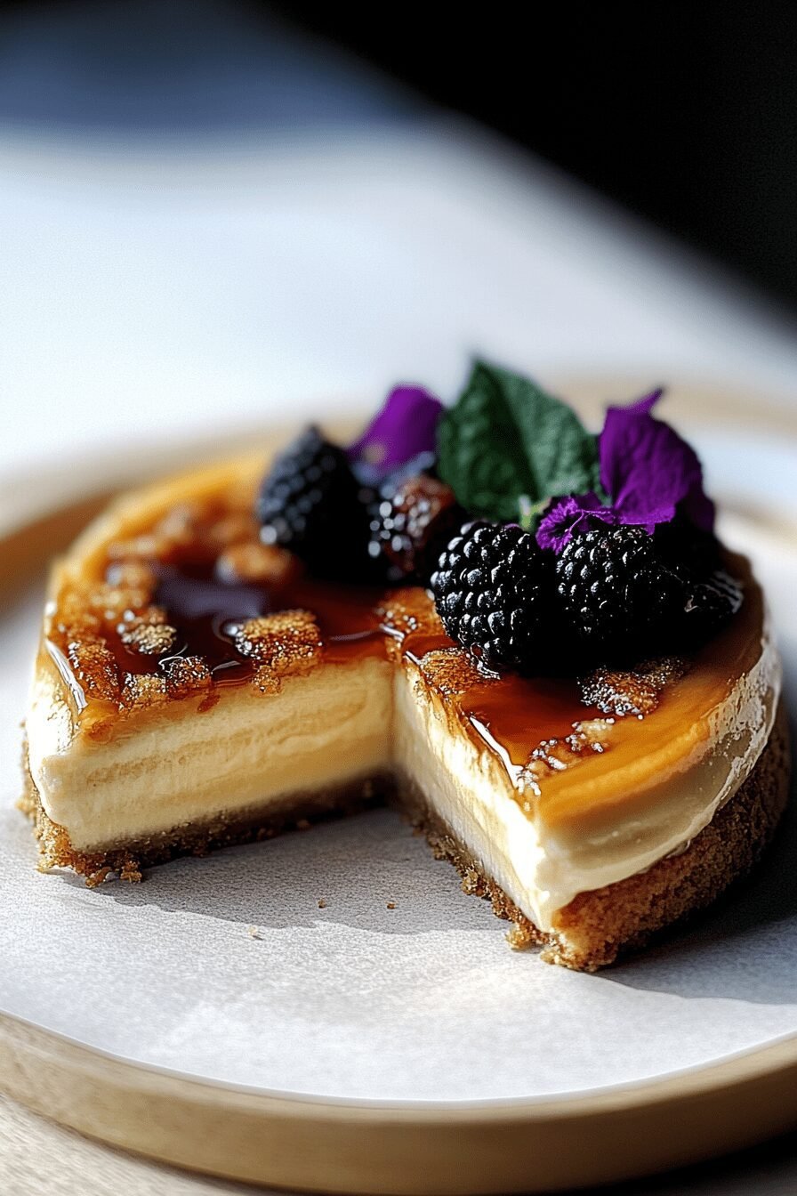 vanilla creme brulee cake