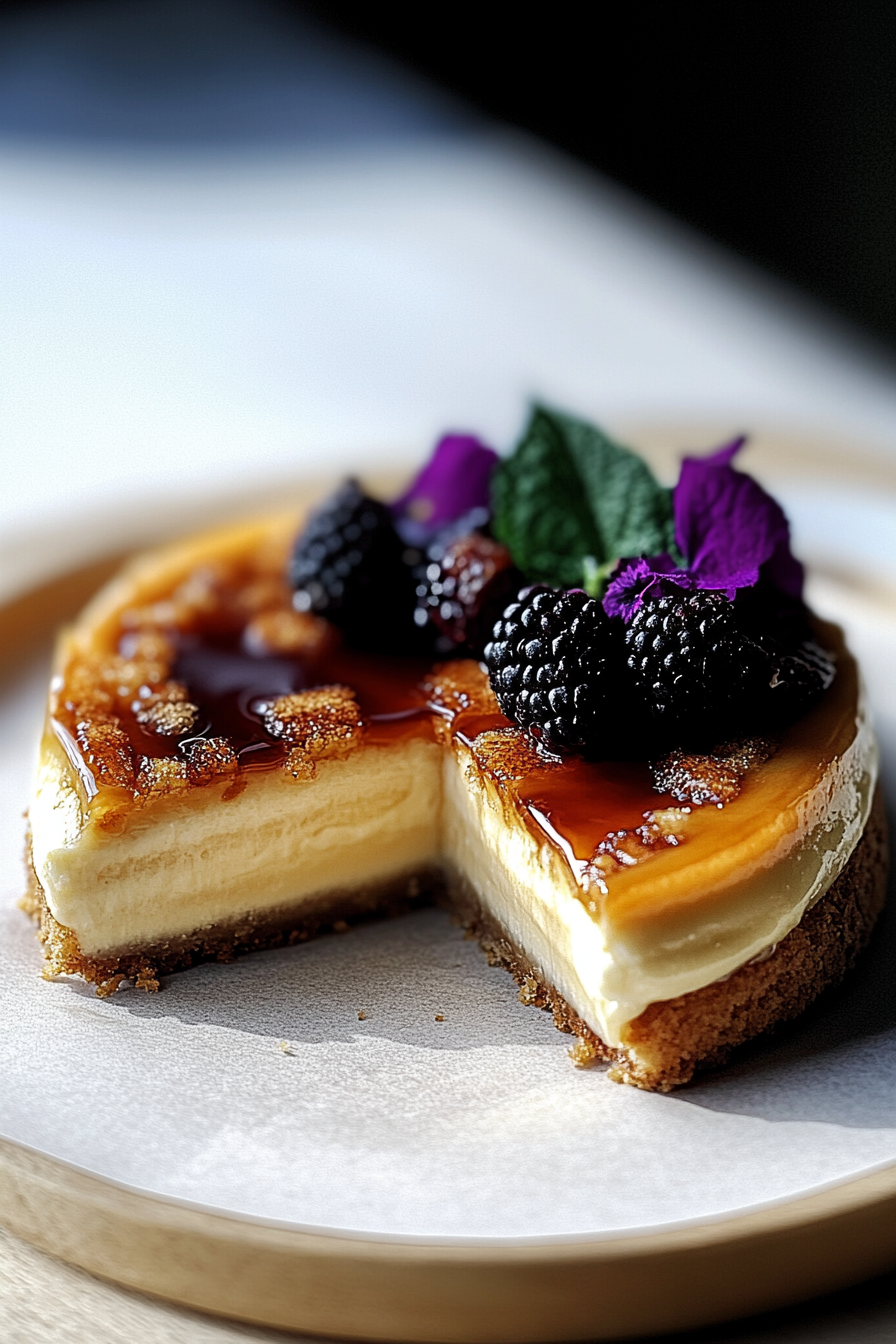 vanilla creme brulee cake