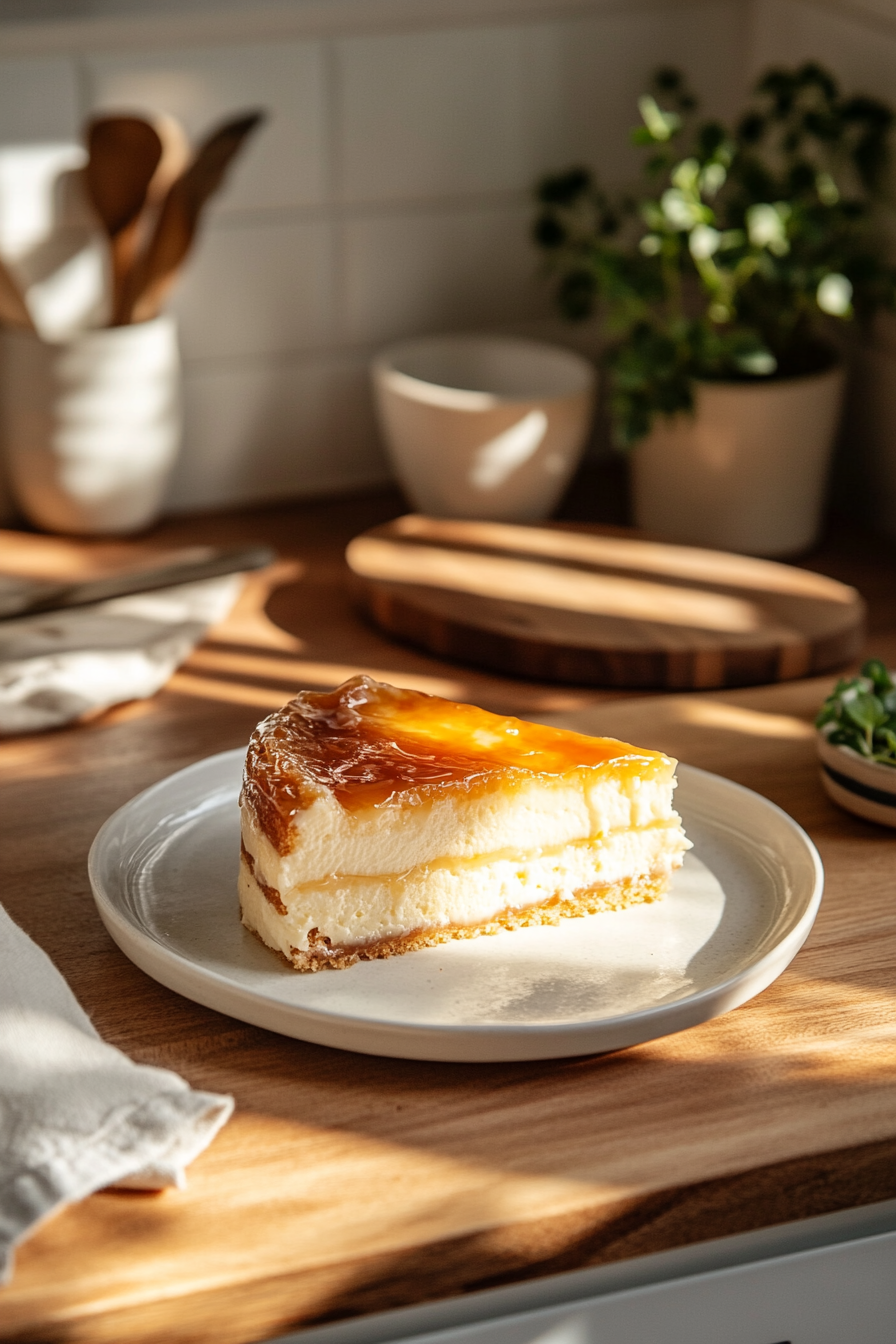 vanilla creme brulee cake