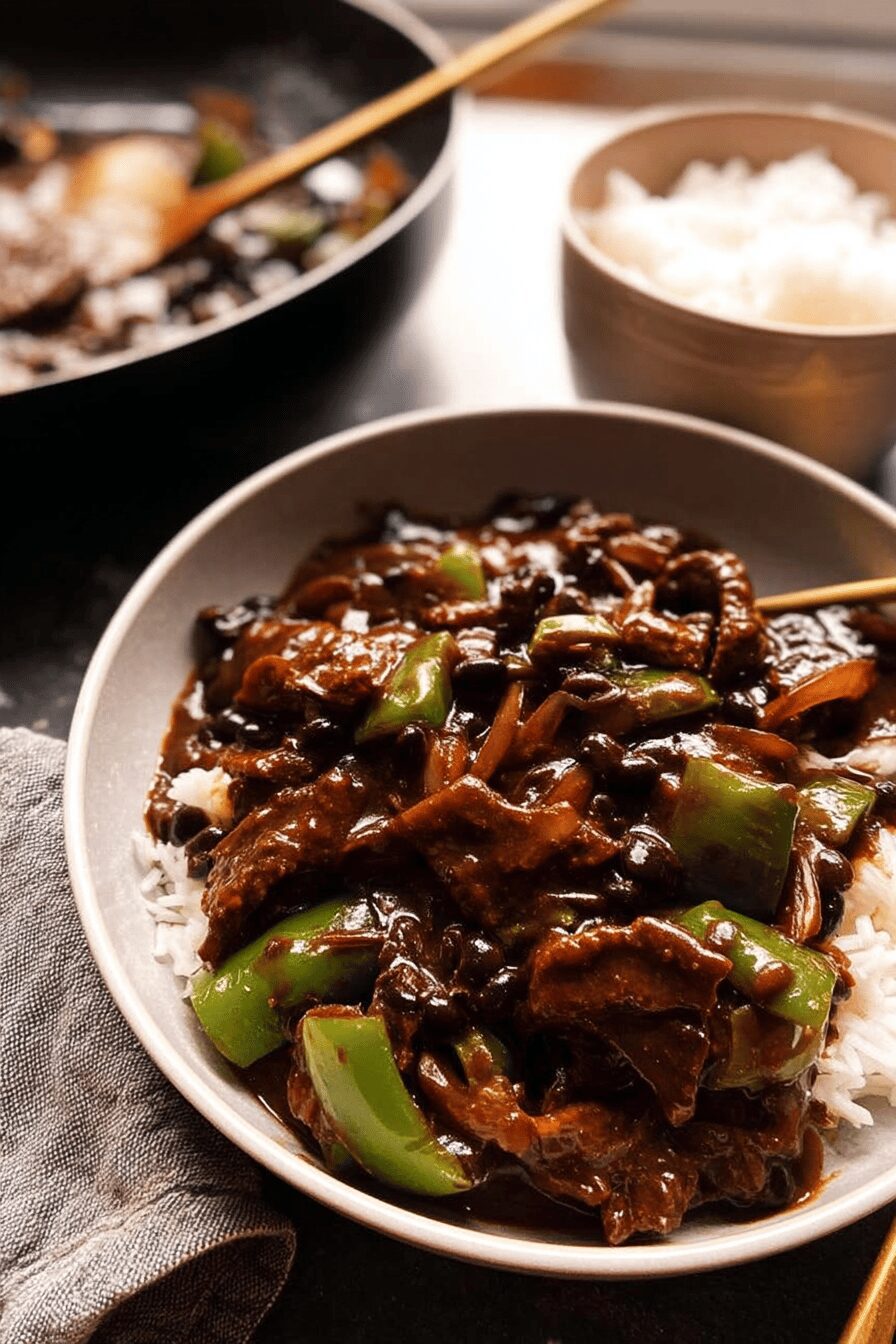 beef in black bean sauce