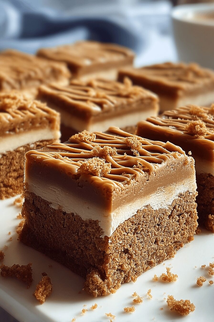 biscoff millionaires traybake