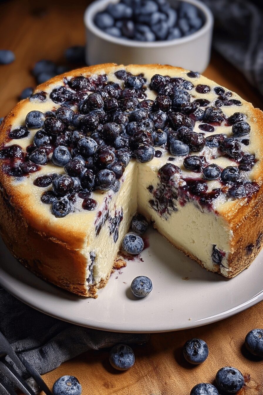 blueberry cream cake