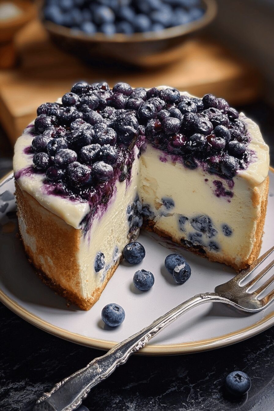 blueberry cream cake