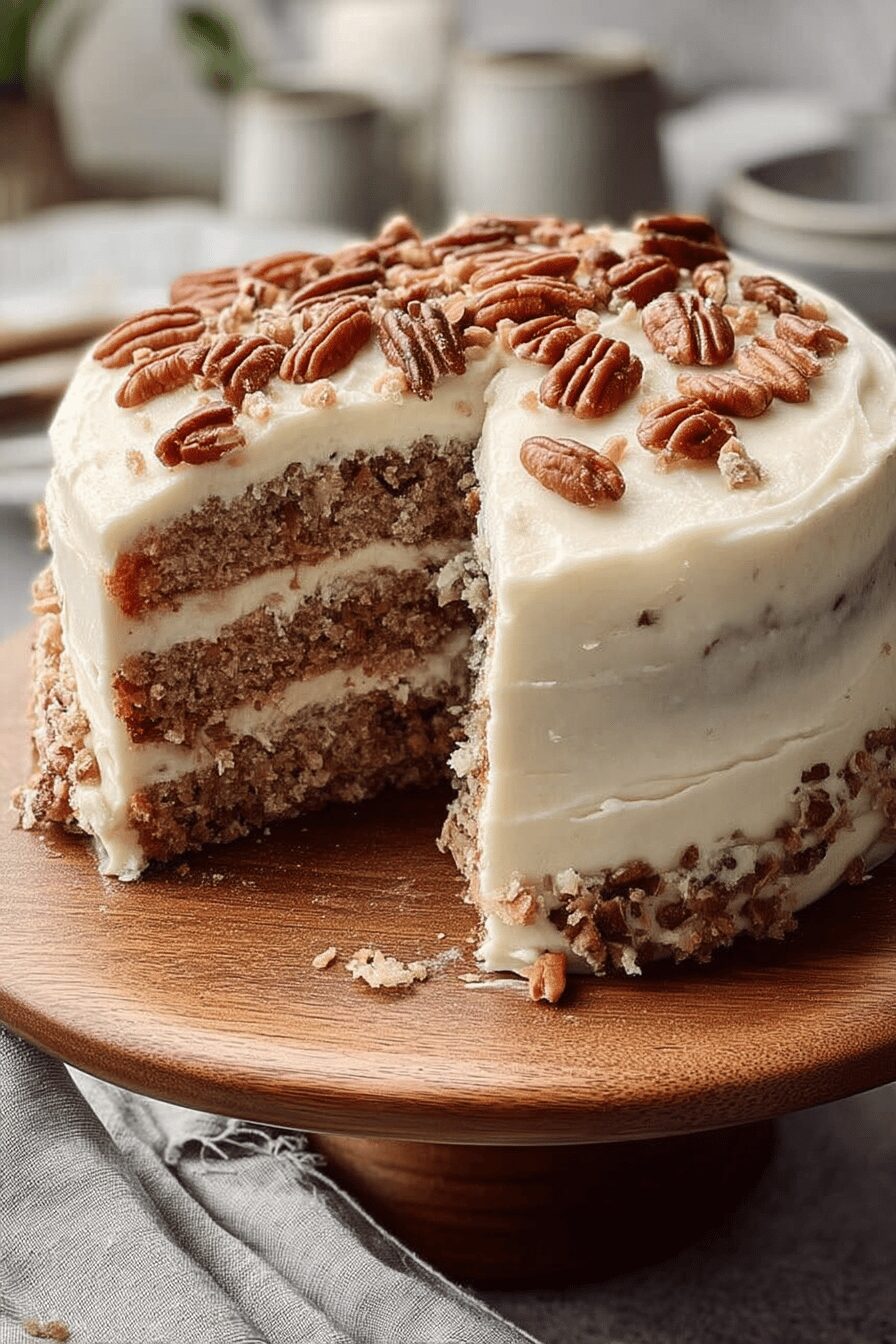 butter pecan layer cake