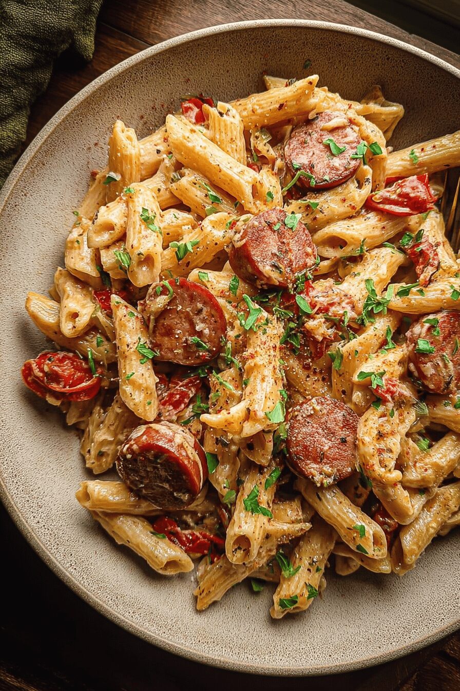 cajun sausage pasta