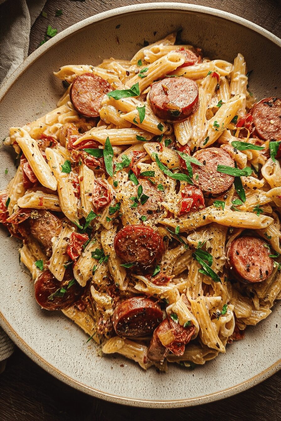 cajun sausage pasta