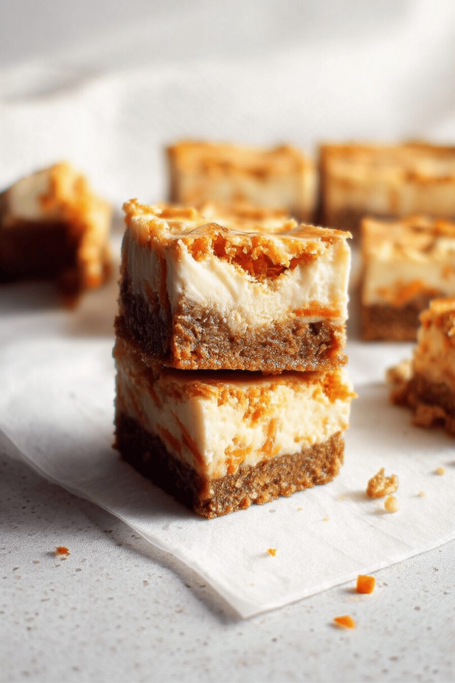 carrot cake cheesecake bars