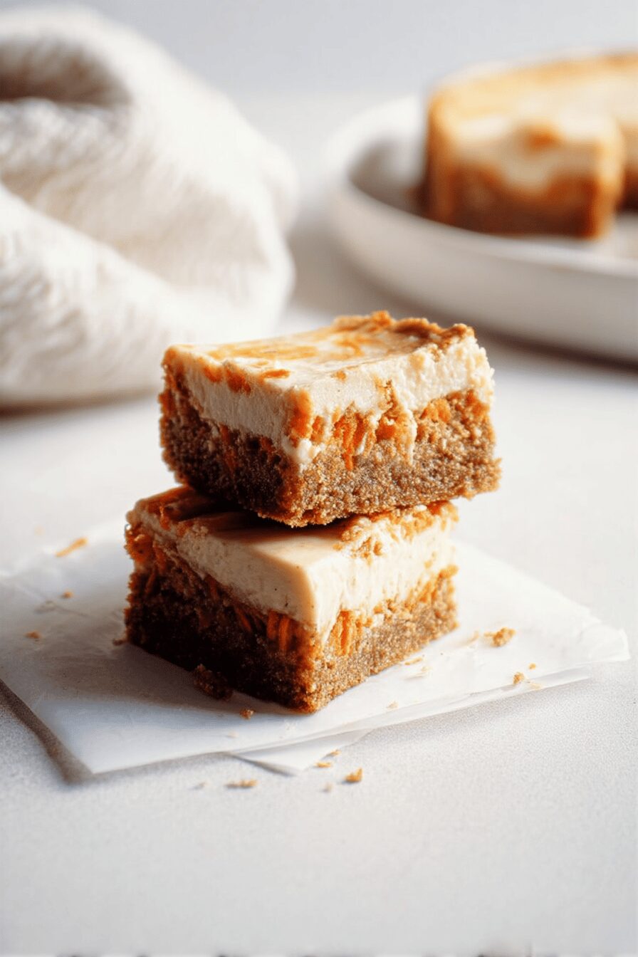 carrot cake cheesecake bars