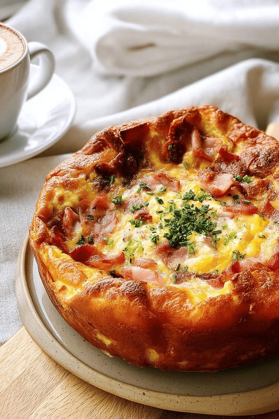 cheese and bacon breakfast strata