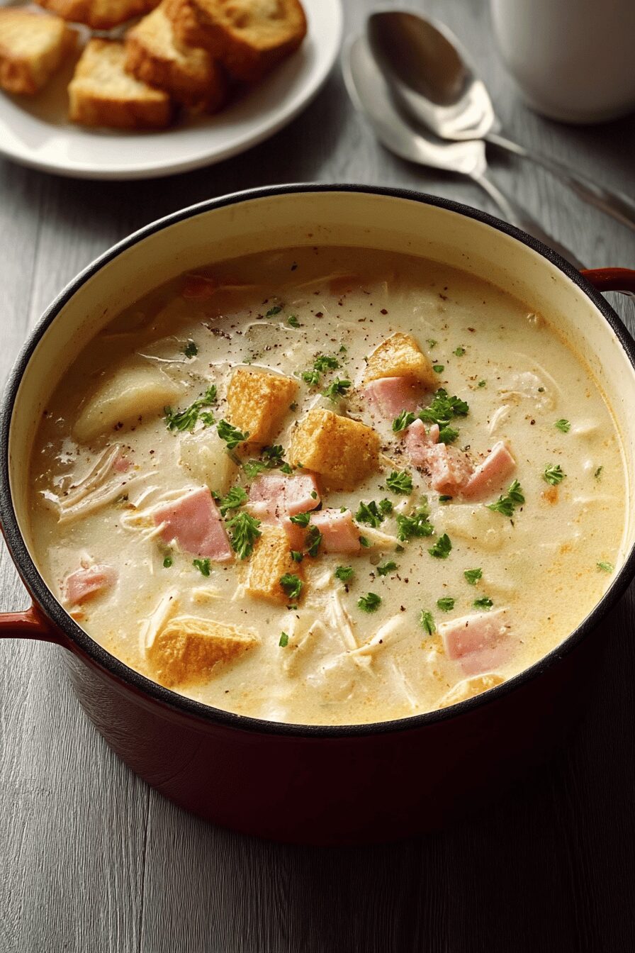 chicken cordon bleu soup