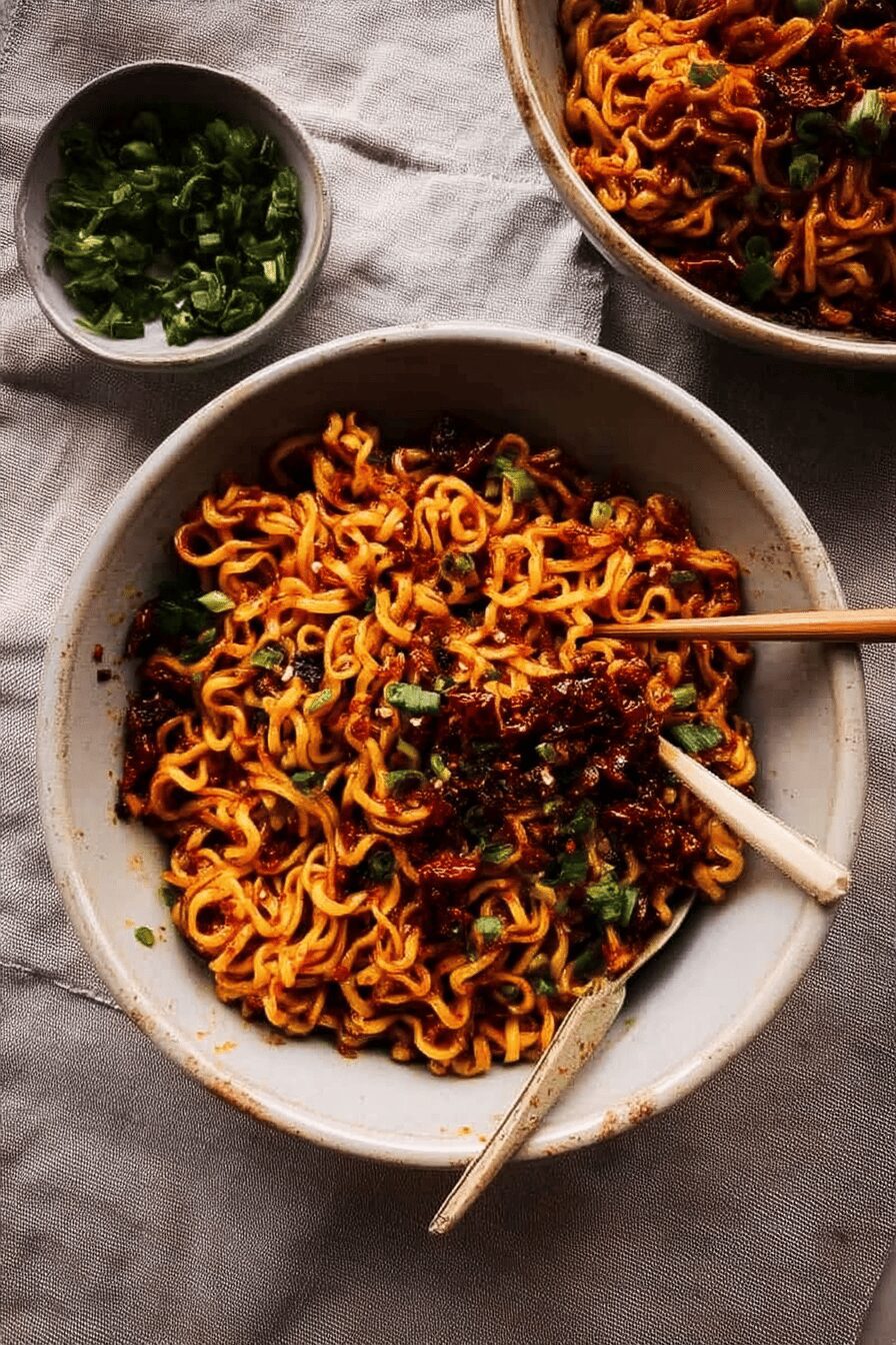 chilli crisp noodles