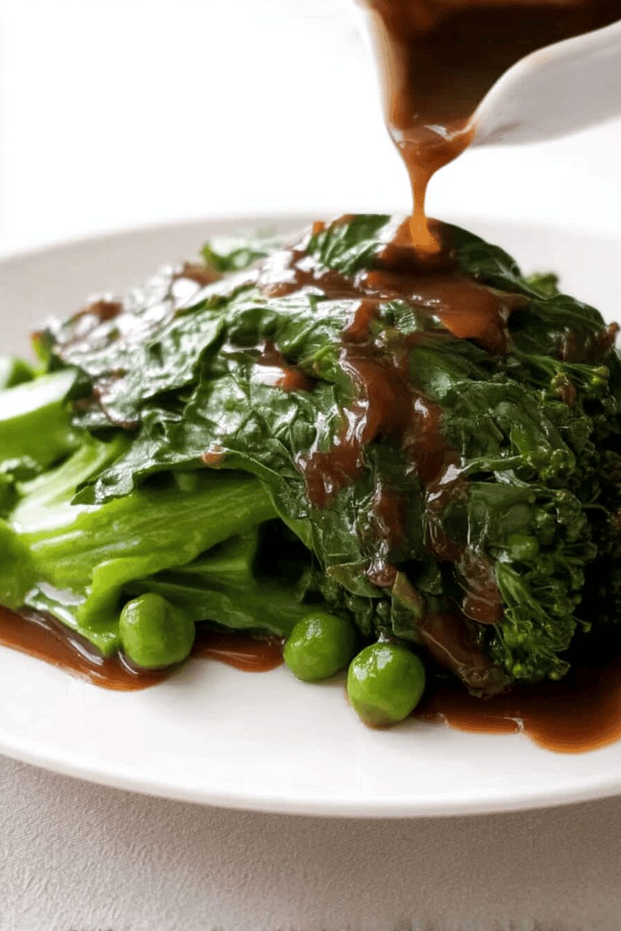 chinese broccoli with oyster sauce