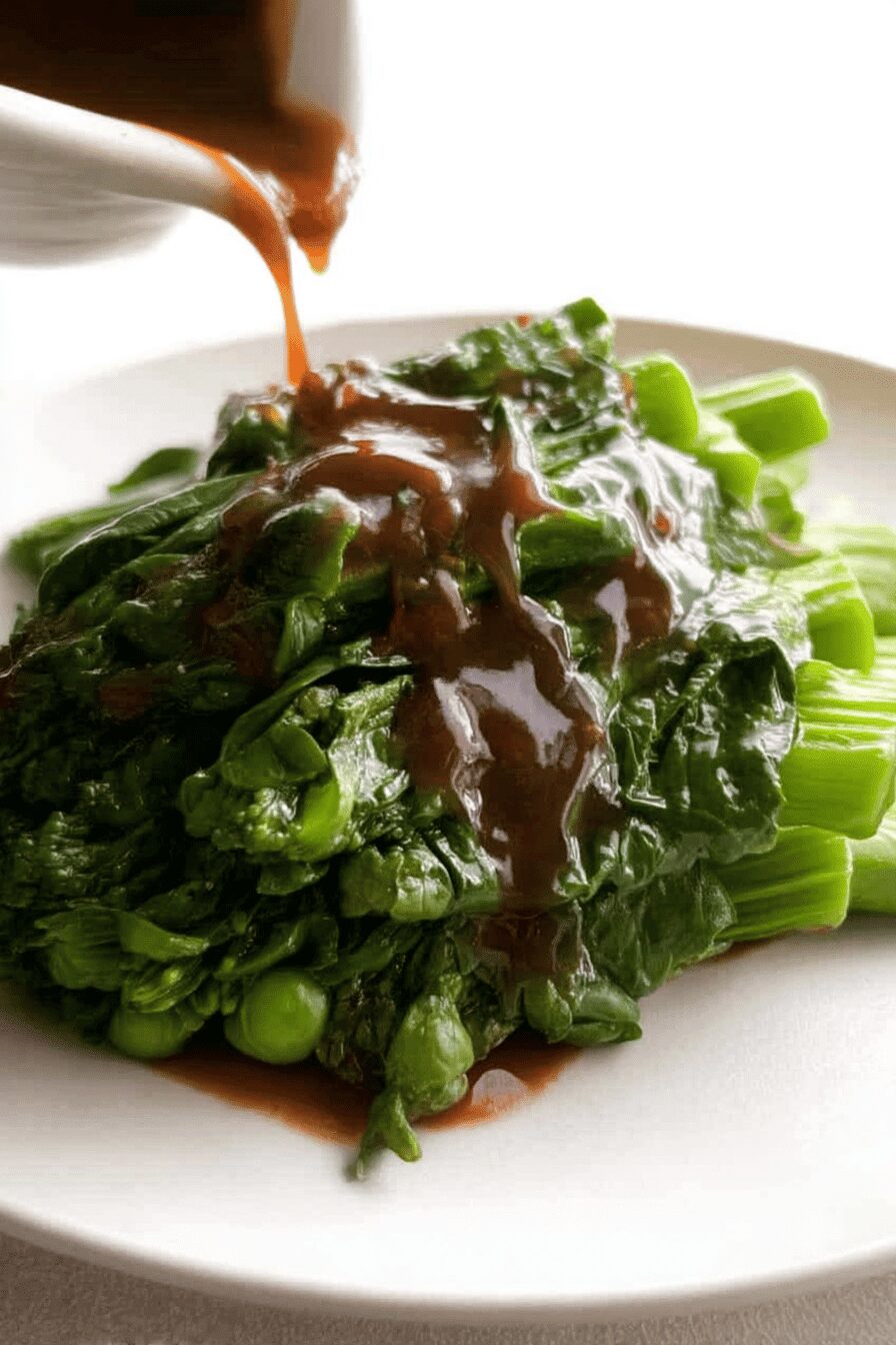 chinese broccoli with oyster sauce