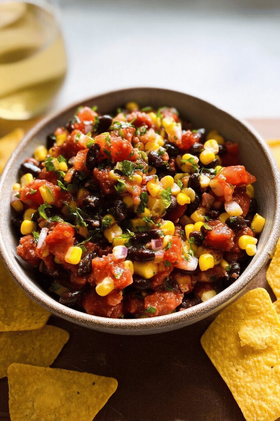 chorizo black bean corn salsa
