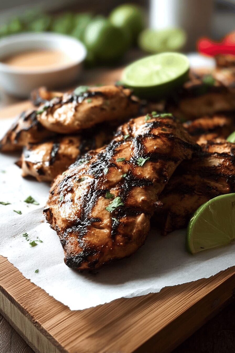 coconut marinated grilled chicken
