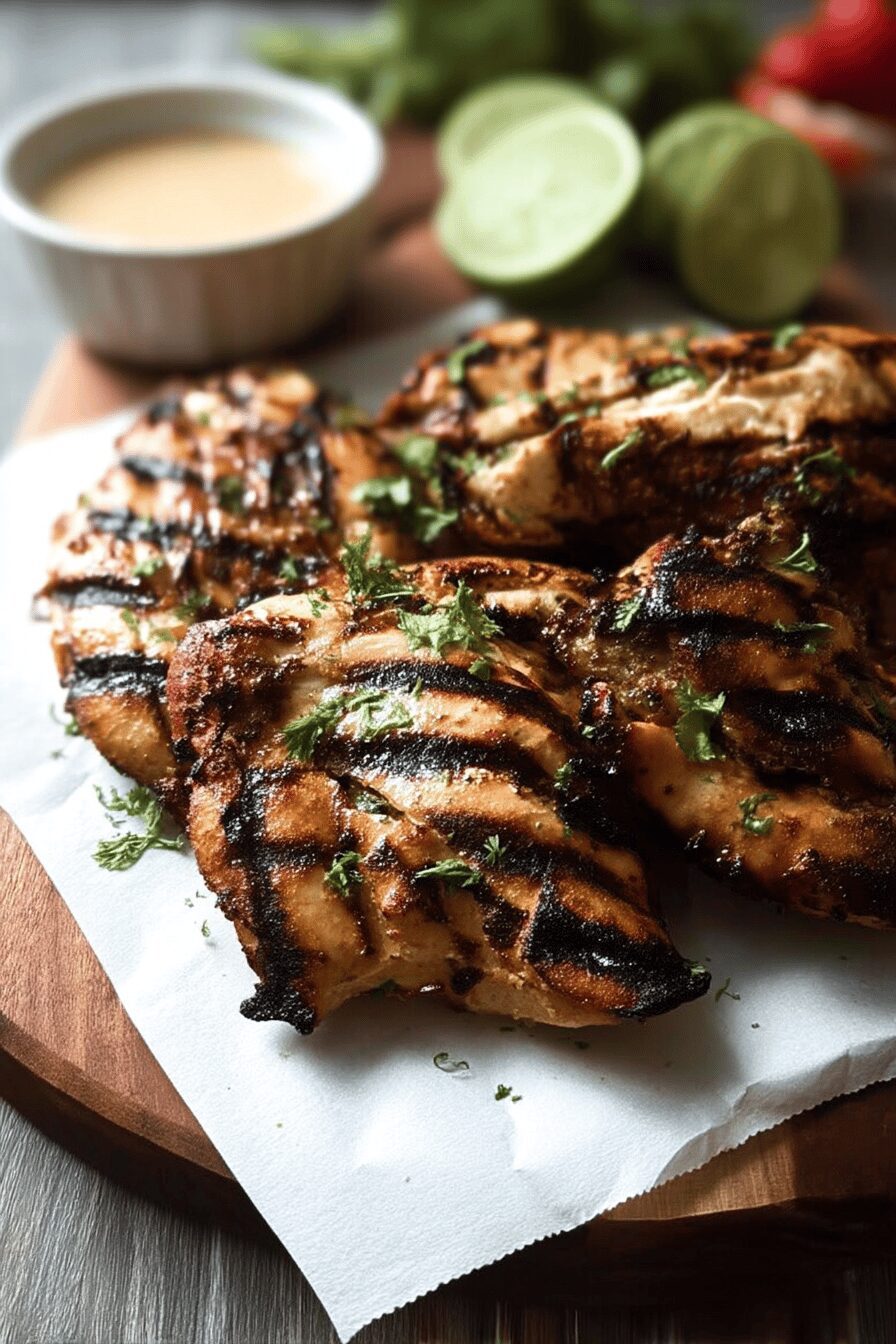 coconut marinated grilled chicken