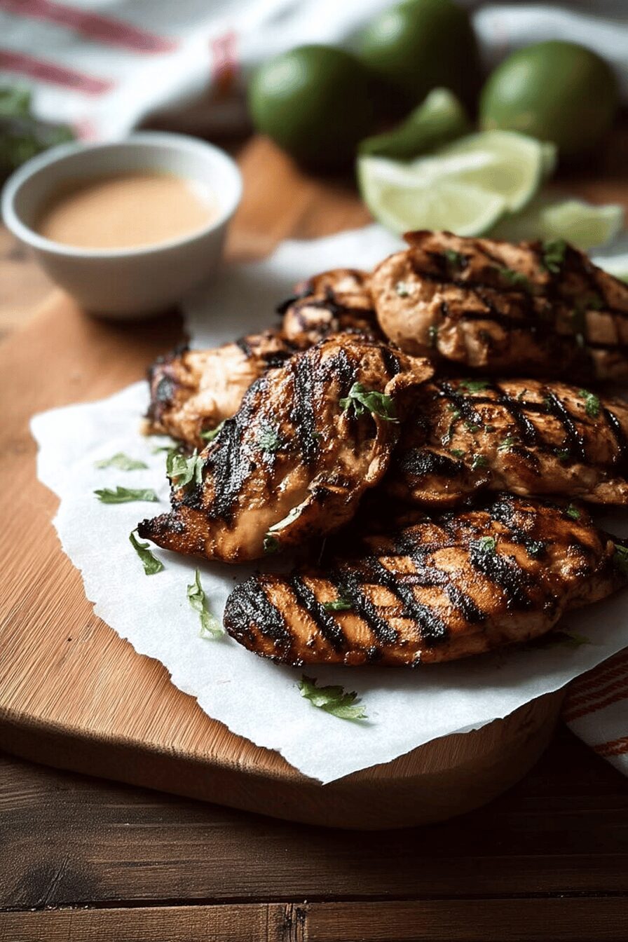 coconut marinated grilled chicken
