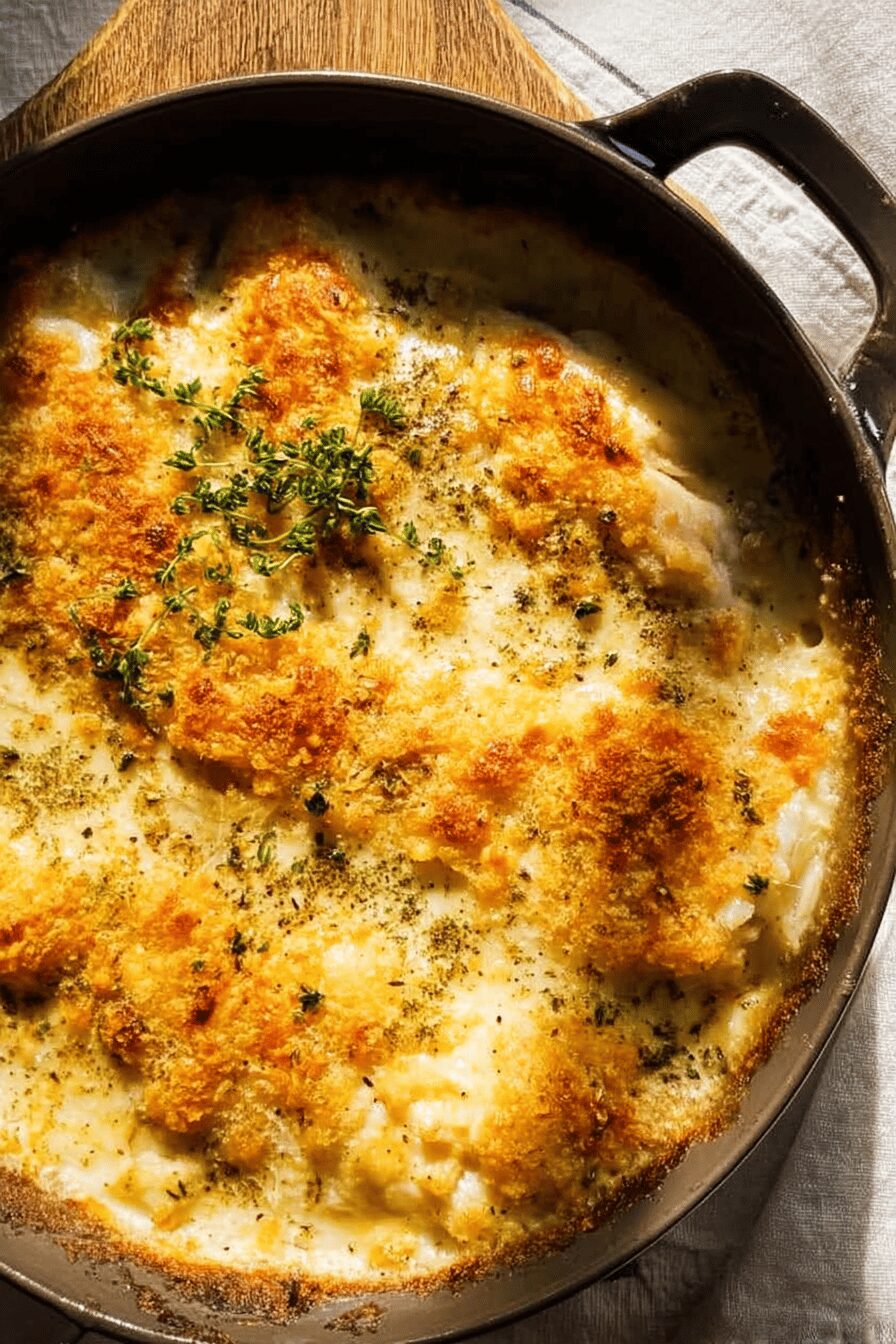 creamy baked fish