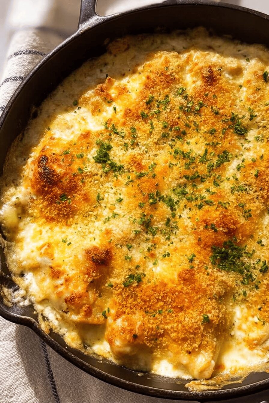 creamy baked fish