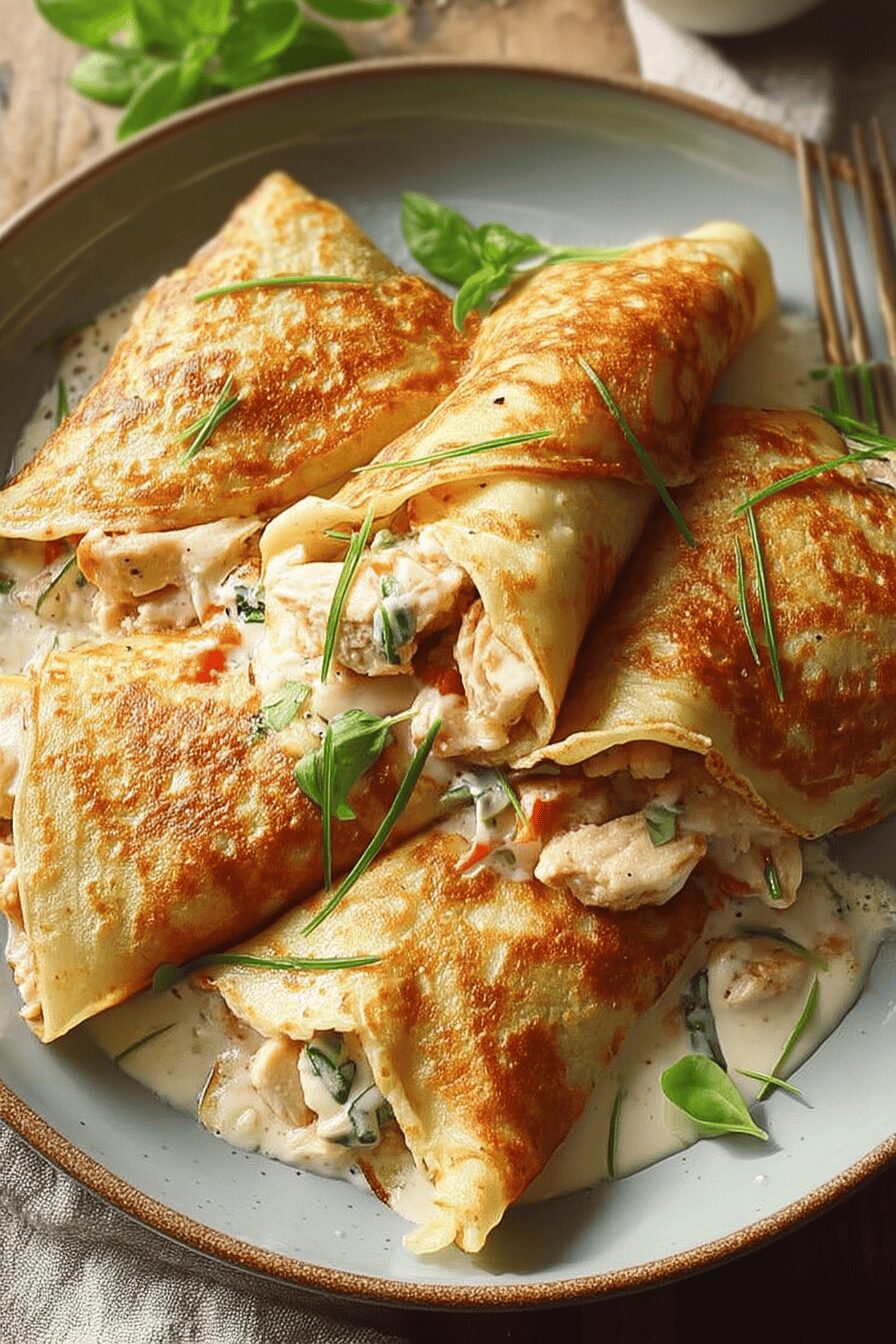 creamy chicken crepini