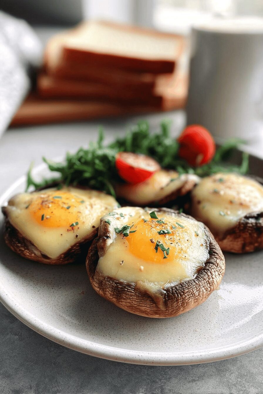 eggs in mushroom