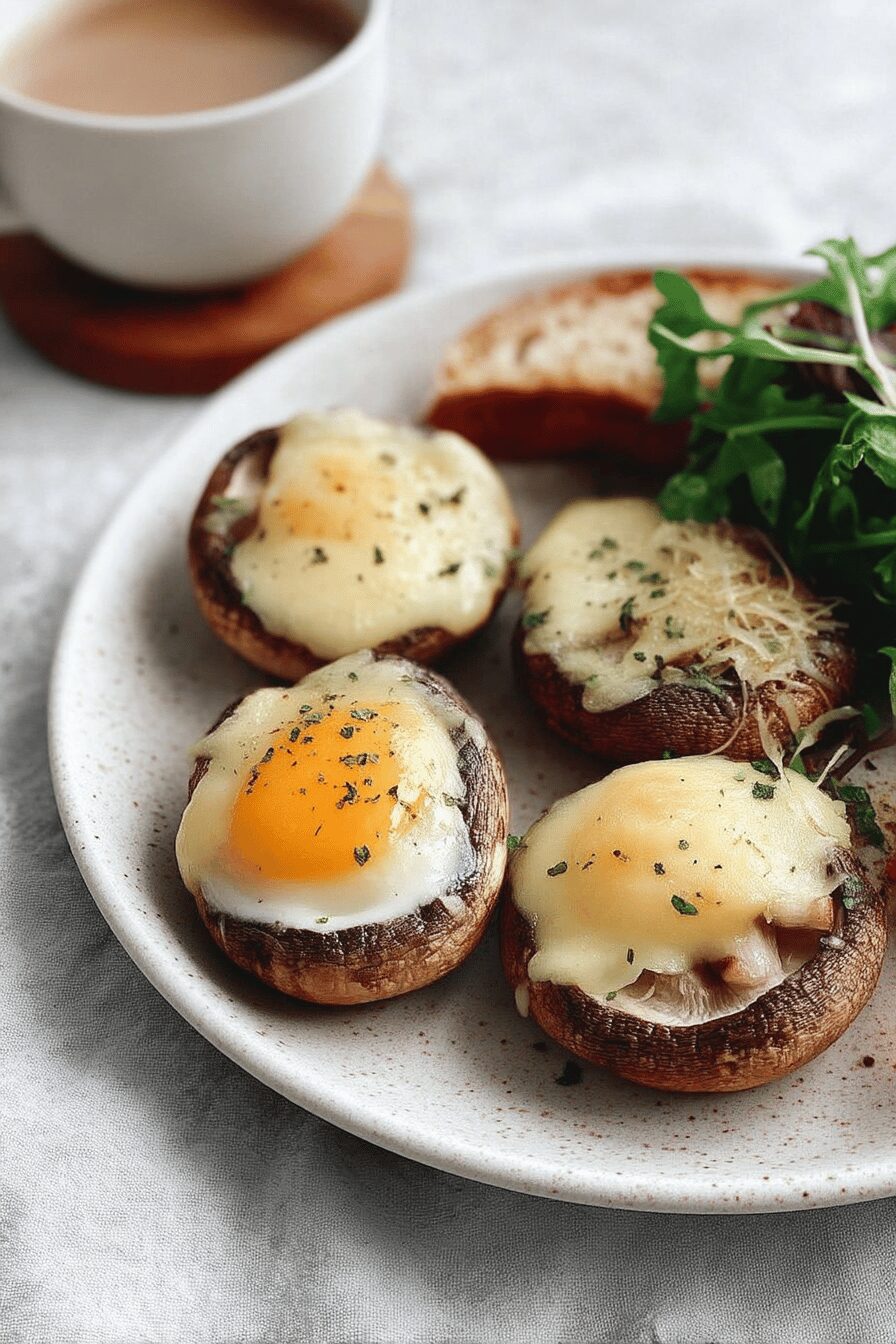 eggs in mushroom