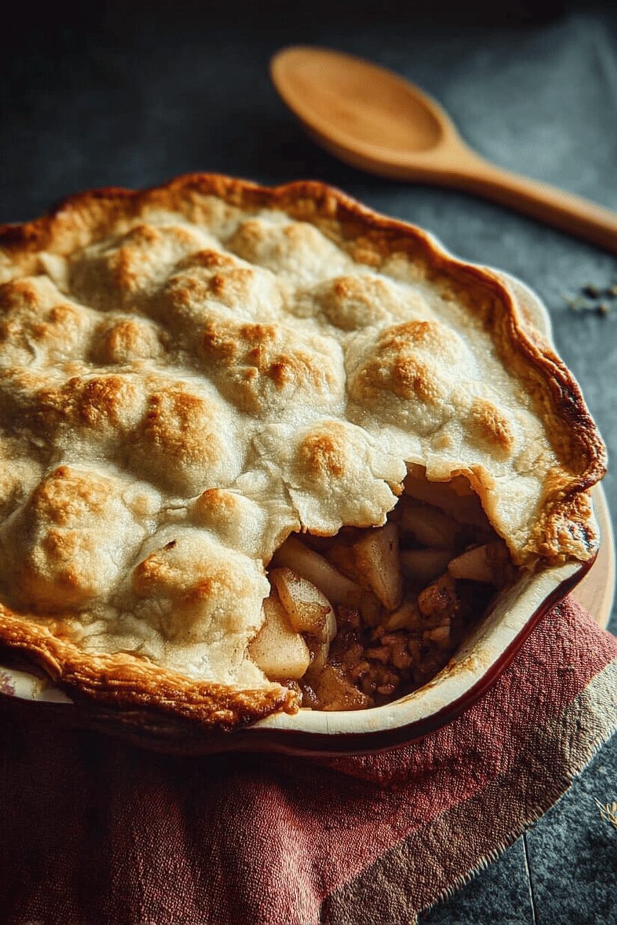 farmhouse pork and apple pie