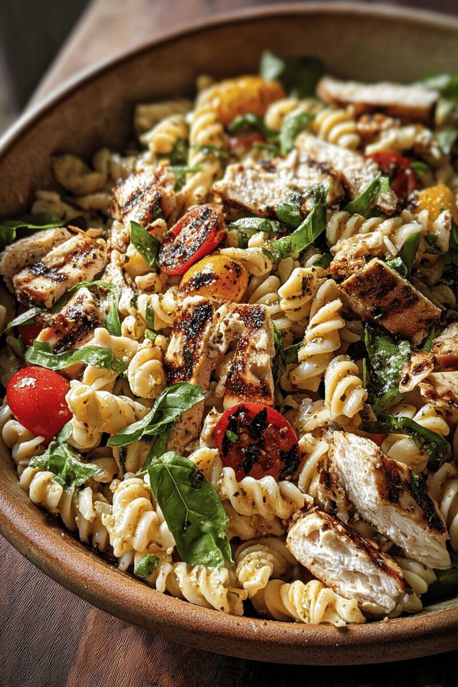 grilled chicken pasta salad
