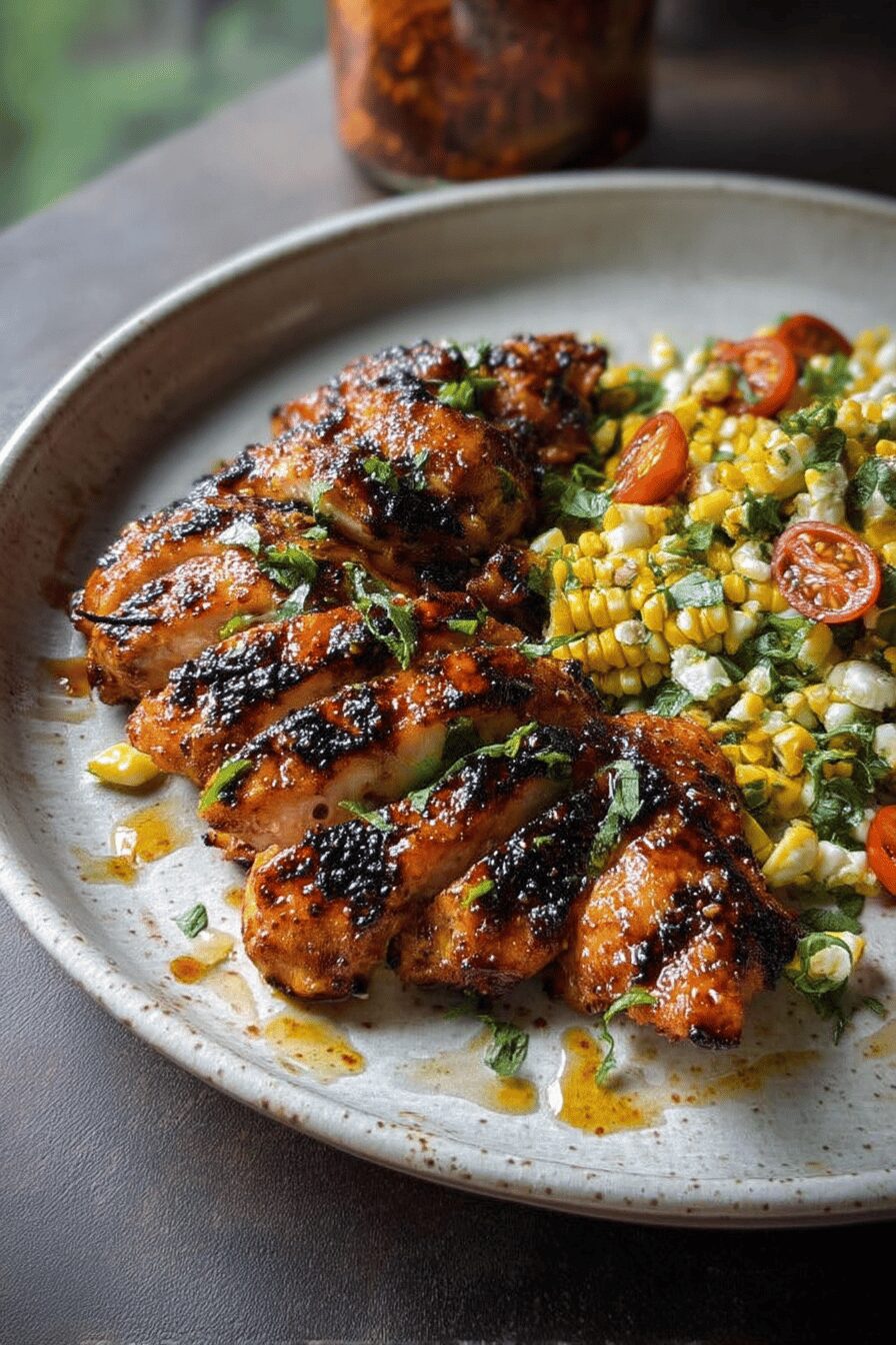 grilled hot honey chicken