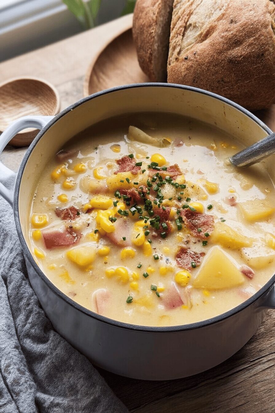 ham potato corn chowder