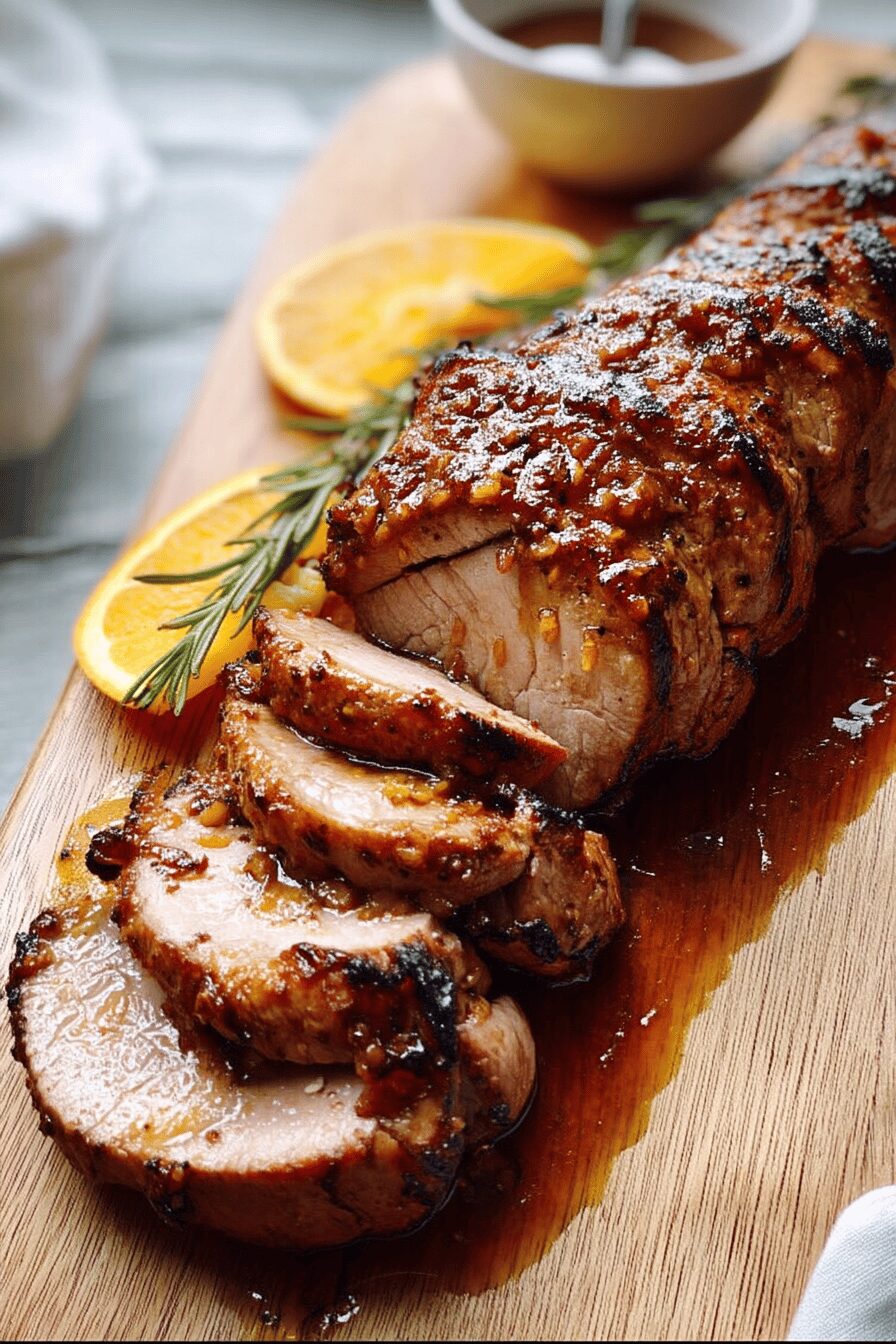 honey garlic pork tenderloin