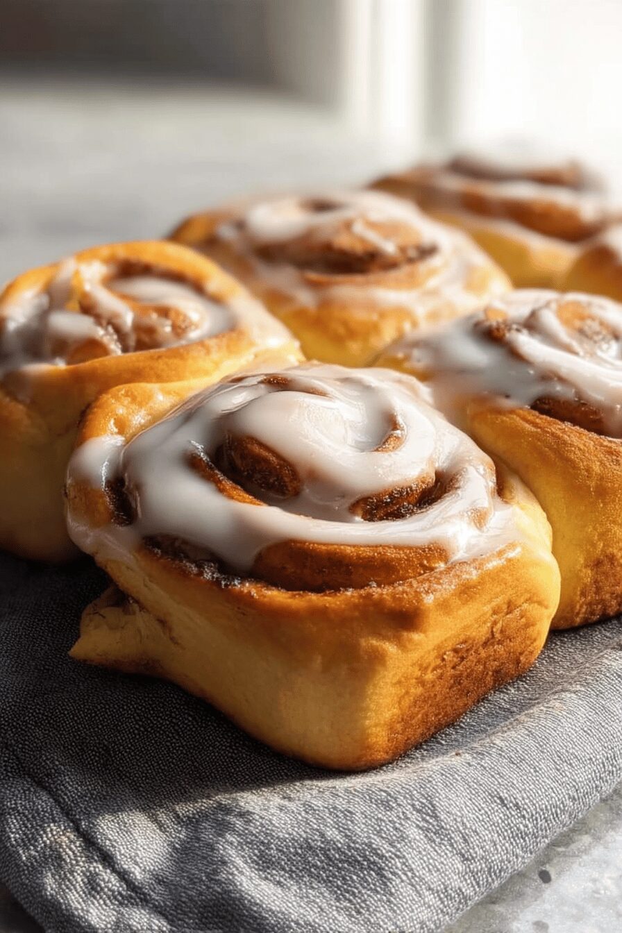 no knead cinnamon rolls